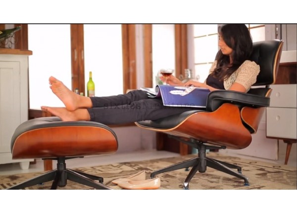 Sillón Eames MIller Lounge Chair con Otomana