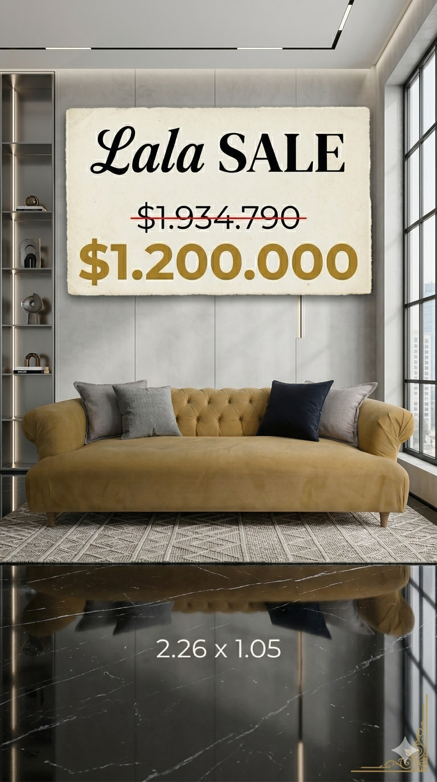 Lala Sofa Capitone: imagen 3