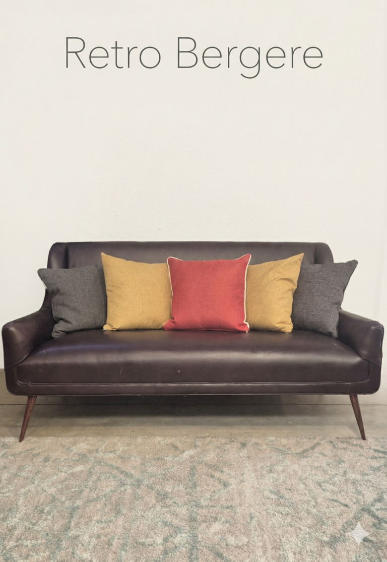 Retro Bergere Sillon Sofa Cuero